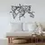 Wallity Zidna dekoracija World Map Metal Decor 2, 111 x 74 cm, Crna