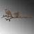 Atelier Del Sofa Dekorativna figura Bird On The Branch 03, 55x22 cm, 1.5 mm