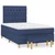 vidaXL vidaXL Box spring postelja z vzmetnico modra 120x190 cm blago, (21111951)