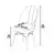 Hanah Home Set stolica Ritim, 44x96x42 cm, 6 komada, Antracit-braon