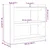 Konzolni stol boja hrasta 100x35x90 cm konstruirano drvo