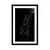Plakat s paspartujem lepota ženske figure - 40x60 silver
