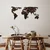 Atelier Del Sofa Zidna dekoracija World Map 25, 127x60x1.5 cm, Šarena