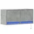 Zidni TV ormarić s LED svjetlima boja betona 80x31x38 cm