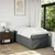 Vidaxl Box spring postelja z vzmetnico temno siva 90x190 cm blago
