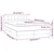 Vidaxl Box spring postelja z vzmetnico LED temno siva 140x190 cm blago