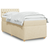 vidaXL vidaXL Box spring postelja z vzmetnico krem 90x190 cm blago, (21291185)