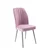 Hanah Home set trpezarijskih stolica Platinum 2 kom, roze tkanina Jerry, hromirane metalne noge