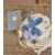 Plyšový zajačik na maznanie Bunny Comforter Blue Doudou et Compagnie v darčekovom balení modrý 18 cm od 0 mes DC4154
