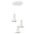 Sollux SL.1871 - Luster na sajli ESTRIA 3xE14/10W/230V prečnik 30 cm krem