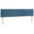 Vidaxl Box spring postelja z vzmetnico temno modra 180x200 cm žamet