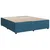 Vidaxl Box spring postelja z vzmetnico modra 200x200 cm žamet