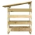 Pergole s krovom 3 kom 100 x 90 x 100 cm impregnirana borovina