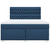 vidaXL vidaXL Box spring postelja z vzmetnico modra 180x200 cm blago, (21321556)