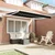 Skrovita tenda Crna 350 x 250 cm tkanina