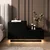 Hanah Home noćni ormarić Kayra, 70 cm, crno drvo