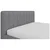 Carryhome OBLAZINJENA POSTELJA 140 cm x 200 cm , tekstil svetlo siva