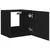 Zidni TV ormarić s LED svjetlima crni 40,5 x 35 x 40 cm