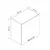 Hanah Home kuhinjski element Minar 8002, 60 cm, beli