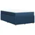 Vidaxl Box spring postelja z vzmetnico modra 120x190 cm blago