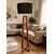 Bolzz podna lampa Wood 2 sa drvenim tripod postoljem, visina 149 cm, crni abažur