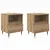 vidaXL Nočna omarica s predalom 2 pcs artisan hrast 40 x 35 x 50 cm