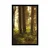 Plakat gozd obsijan s soncem - 30x45 black