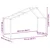 Vidaxl Streha za otroško posteljo rjava 213x85,5x144,5 cm borovina