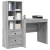 Stol s ladicama s policom s pohranom 2 pcs Siva Sonoma