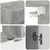 Set TV komoda Zidne 5 pcs Betonski sivi Konstruirano drvo