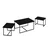 Hanah Home klub sto Levada 9307, 90,45,45 cm, crni