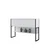 Hanah Home Komoda Luxe, 120x80x30 cm, Bela