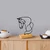 Atelier Del Sofa Dekorativna figura Equine, 26x8x17 cm, Crna