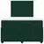 vidaXL Box spring postelja z vzmetnico temno zelena 120x200 cm žamet