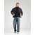 JACK & JONES Pulover JJEBASIC pegasto siva/črna
