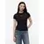 Tommy Jeans Majica Script Rib DW0DW22809 Črna Slim Fit