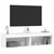 TV ormarići s LED svjetlima 2 kom bijeli 60x30x30 cm
