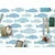 Decormat Vinilna preproga Ribe 100x150 cm