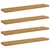 Polica na zidu 4 pcs Bež 120 x 23,5 x 4 cm Konstruirano drvo
