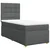 vidaXL Box spring postelja z vzmetnico temno siva 80x200 cm blago