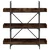 Regal za knjige s 3 razine boja hrasta 100x33x108,5 cm drveni