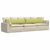 Jastučići za sofu 2 pcs Svijetlo zelena 145 x 40 cm tkanina