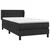 Vidaxl Box spring postelja z vzmetnico črna 90x200 cm umetno usnje