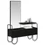 Toaletni stol Crni hrast 100 x 36,5 x 136 cm Konstruirano drvo