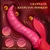 SuperLove Wriggling Tongue Powerful Dual Vibrator Red