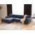 Atelier del Sofa Ugaona garnitura Petra L 145x69x88cm Plava