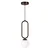 Opviq luster Loop-20456-F, 1 × E27, tamnobraon