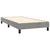 Greatstore Box spring postelja z vzmetnico LED svetlo siva 90x190cm žamet