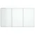 Magnetna bijela ploča sklopiva 150 x 100 x 1,7 cm aluminijska