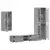 Set TV komoda Zidne FLORIN 3 pcs Siva Sonoma Konstruirano drvo